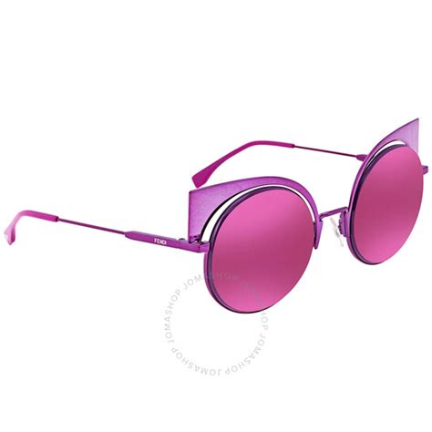 fendi ff 0177 s|Fendi Eyeshine Lilac Flash Mirror Cat Eye Ladies .